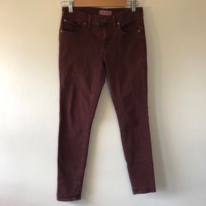Madewell Skinny Skinny Pants in Maroon Size 27